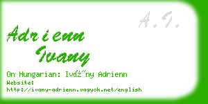 adrienn ivany business card